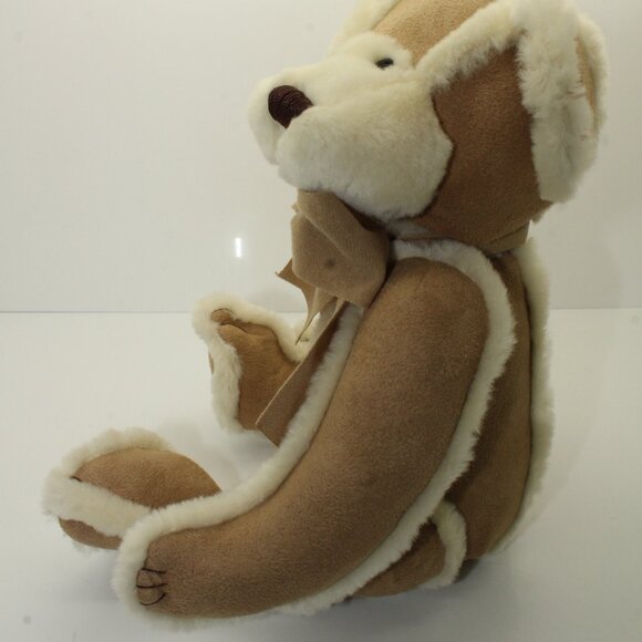 Bath & Body Works Plush HI I'M GINGERBREAD Teddy Bear 9" Two Tone Sherpa Suede - Picture 4 of 10